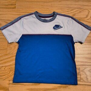 Nike, Short Sleeve Triple Swoosh Cotton Athletic Tee, Child 6/7 (GU)